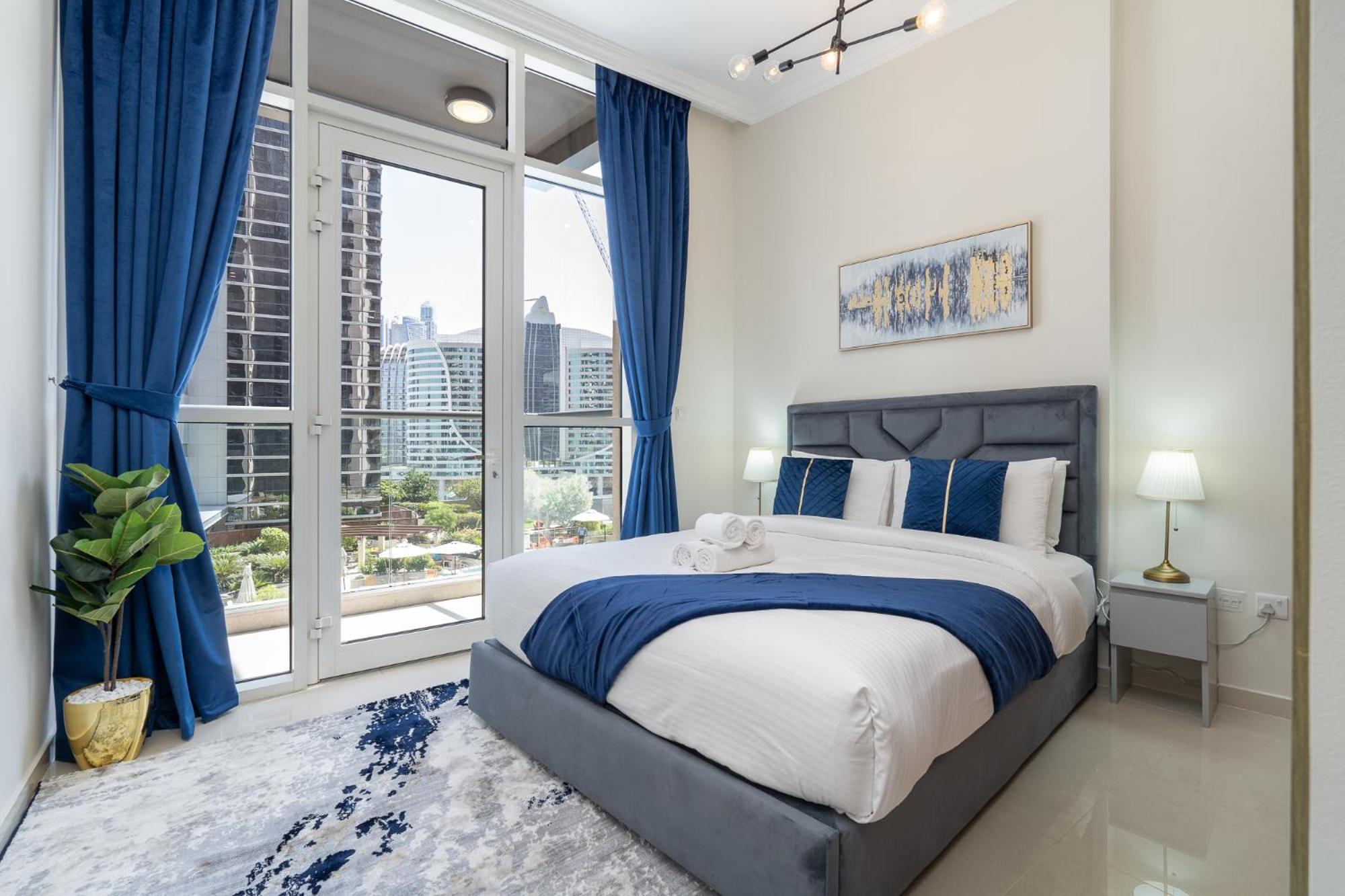 Dunya Tower Luxury And 2 Min Walk To Dubai Mall And Burj Khalifa In Heart Of Downtown Ngoại thất bức ảnh